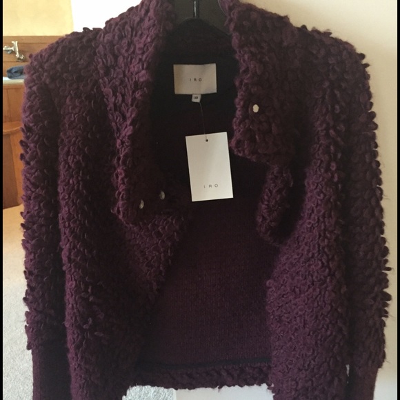 IRO Caty jacket in burgundy - Picture 2 of 4